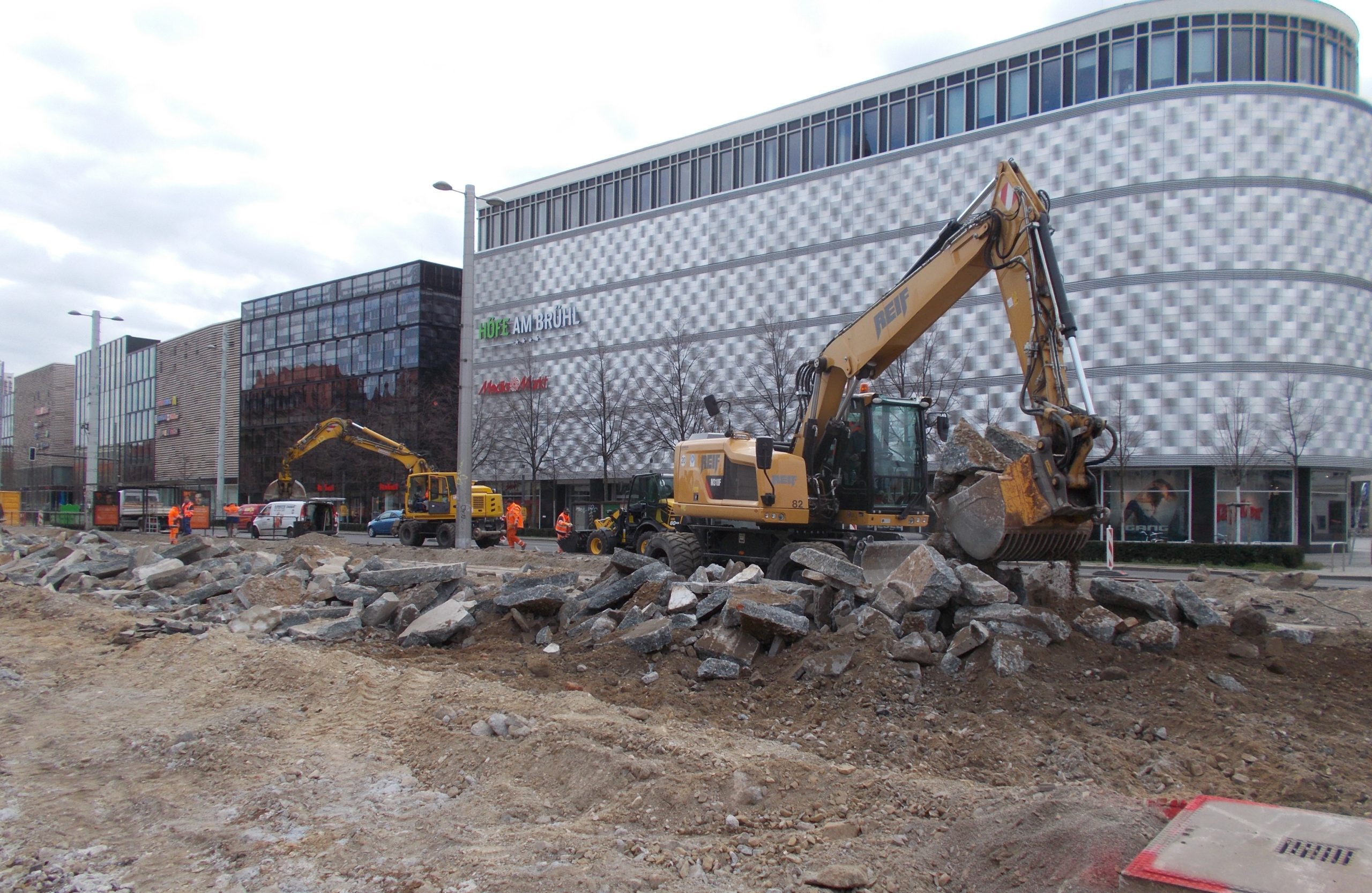 Herausforderung Großbaustelle Goerdelerring Leipzig REIF Baugesellschaft
